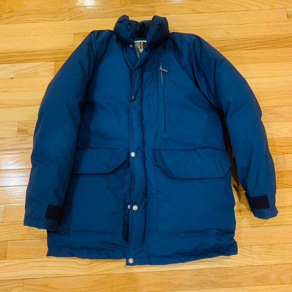 Vintage 70s 80s The North Face Brown Label Down Puffer Parka Jacket Medium - Picture 1 of 10
